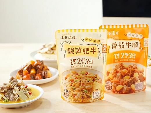人良 X 五谷道场 酸笋肥牛番茄牛肉 速食菜
