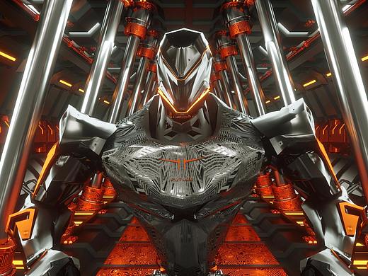  CINEMA 4D VJ 机器人  定制素材