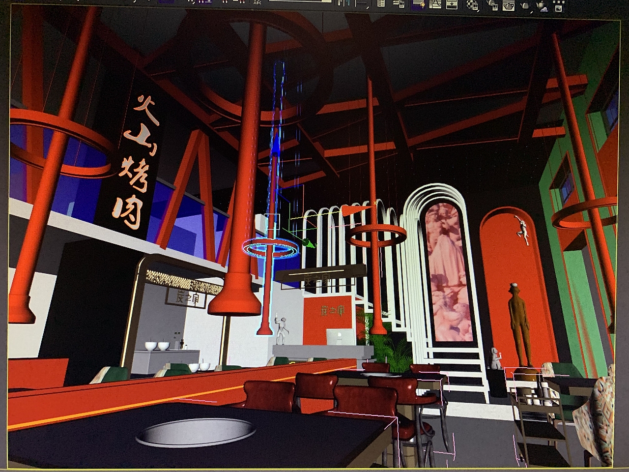 大连烤肉店设计 酒吧设计 烧烤店设计（图ZMTk0NTk5MzIw） - 家装设计 - 站酷设计师名人设计师原创素材 - 站酷ZCOOL