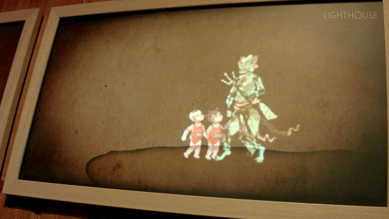 中国传统元素皮影—哪吒闹海