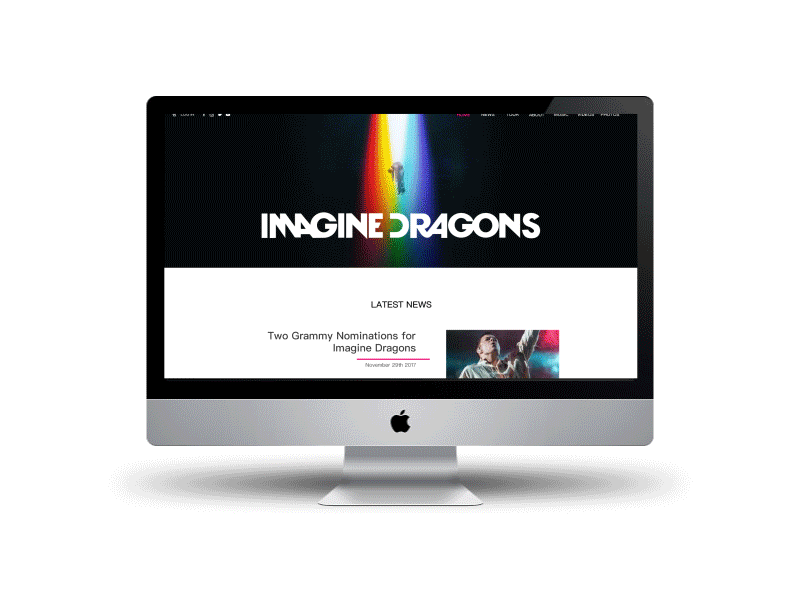 imagine dragons乐队官网主页（图ZMTA0MzgwMzI4） - 其他网页 - 站酷设计师冬日可爱原创素材 - 站酷ZCOOL