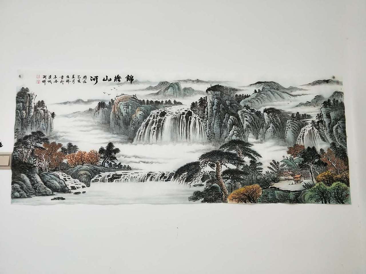 山西墙绘太原墙绘手绘墙幼儿园墙绘国画油画山水画