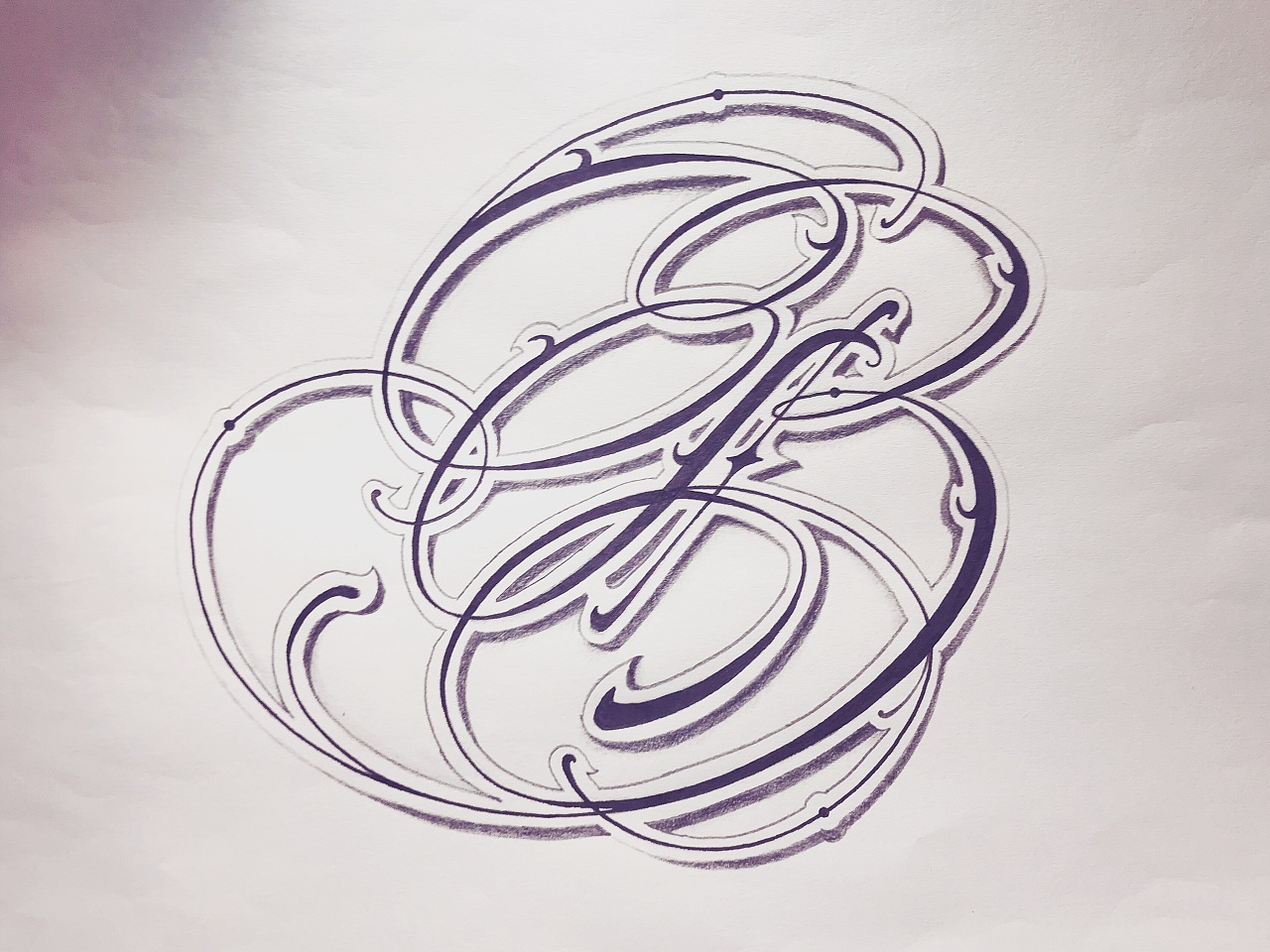 花体字练习6z愤怒