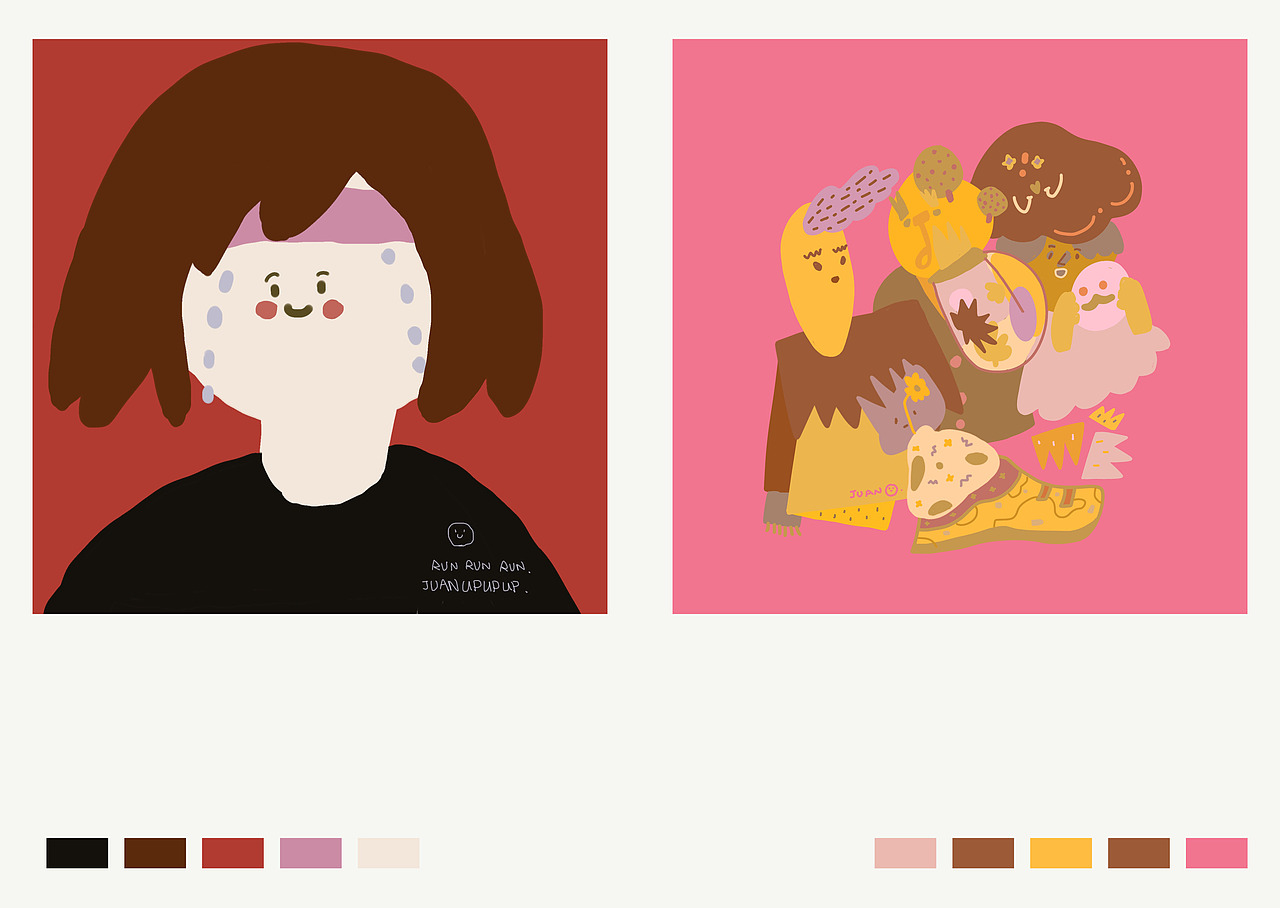 2021年终总结（图ZMjkwMzE3NTYw） - 艺术插画 - 站酷设计师卷卷upupup原创素材 - 站酷ZCOOL