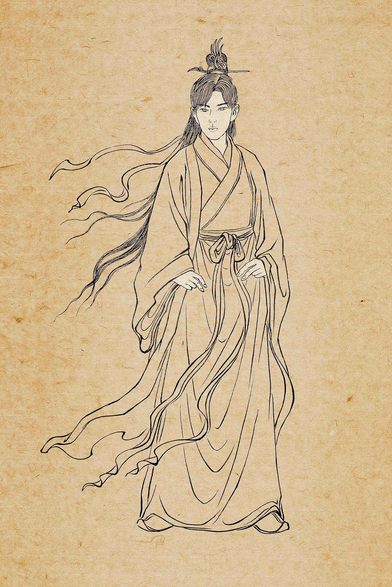 塑新斋手绘古风插画练习琉璃禹司凤