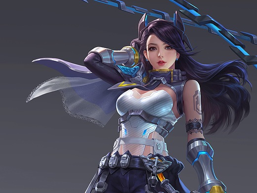 《魂斗罗归来》欧若拉立绘