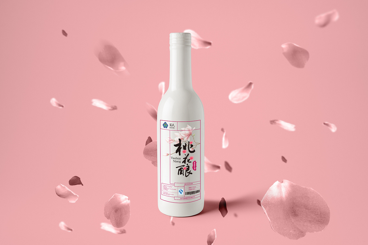 桃花酿白酒包装设计