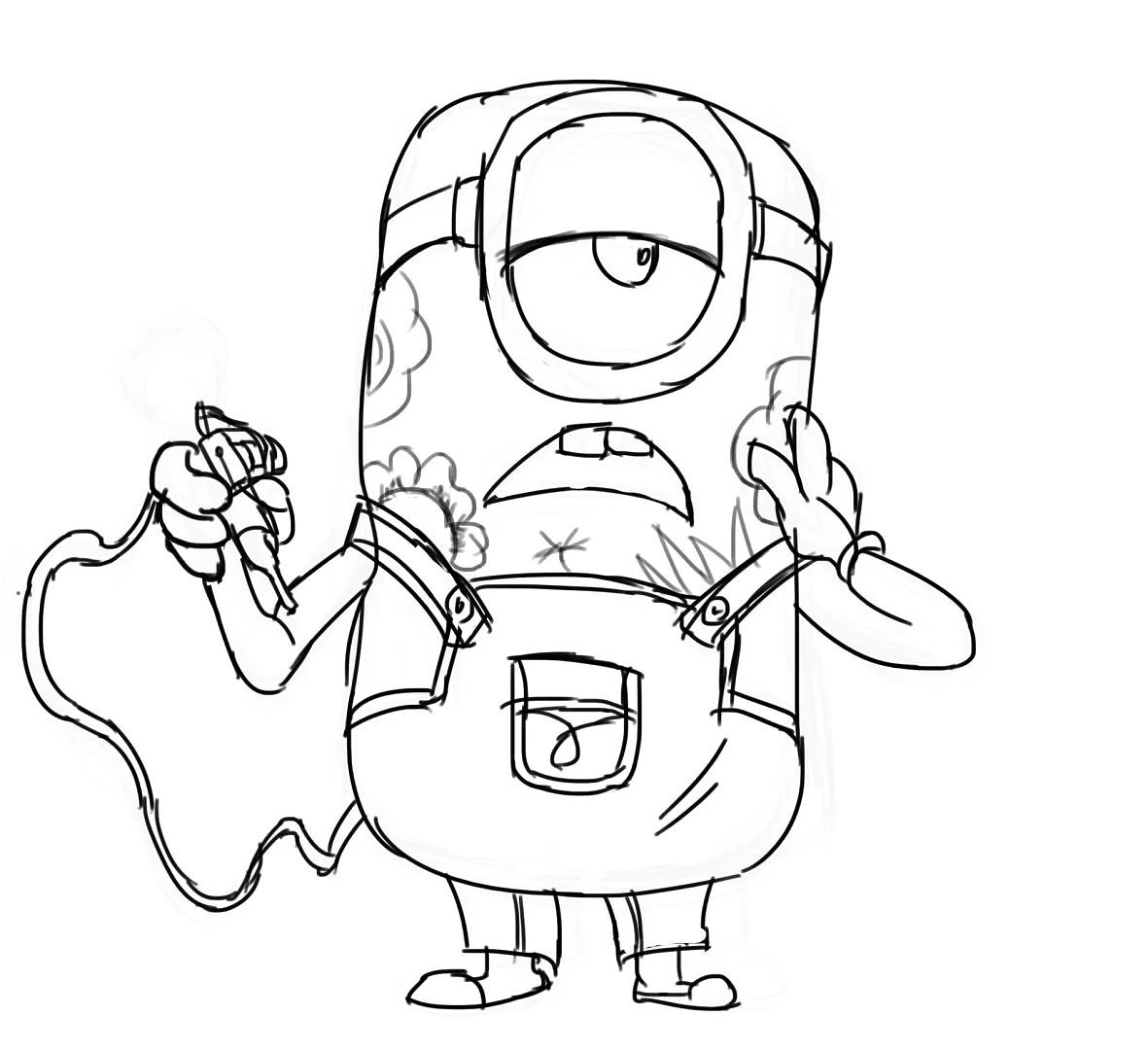 速写练习|插画|插画习作|哎呀我的妈妈呀 - 临摹