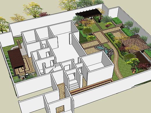 别墅庭院景观环境设计