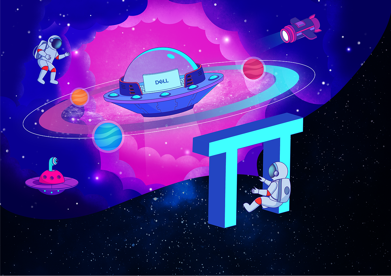 戴尔创意π海报设计