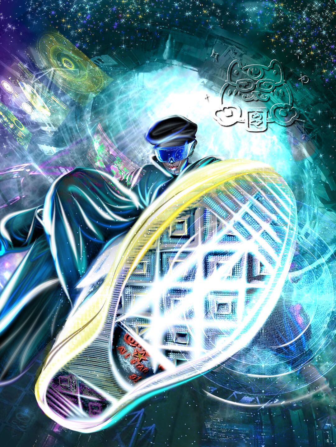 《编号001》系列作品之降临&传送（图ZMzA4ODkxNjEy） - 新锐潮流插画 - 站酷设计师Piccolina思原创素材 - 站酷ZCOOL