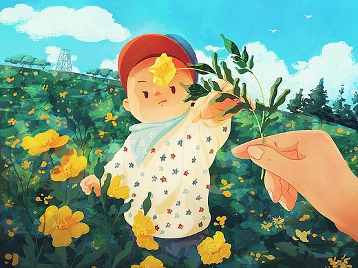 给你一只小花花~（绘画过程）