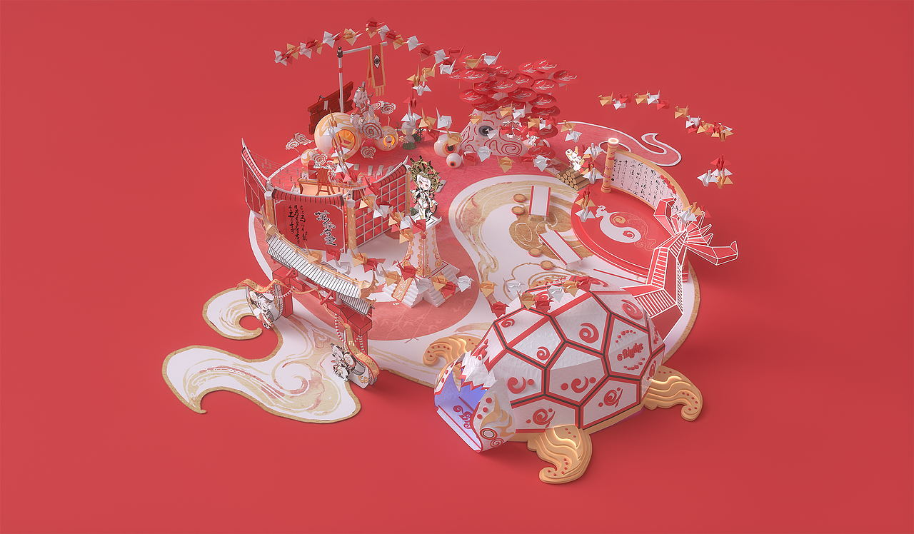 小布国潮山海经——概念展（图ZMjA2NjI5MDA0） - 其他三维 - 站酷设计师RAY了RAY了原创素材 - 站酷ZCOOL