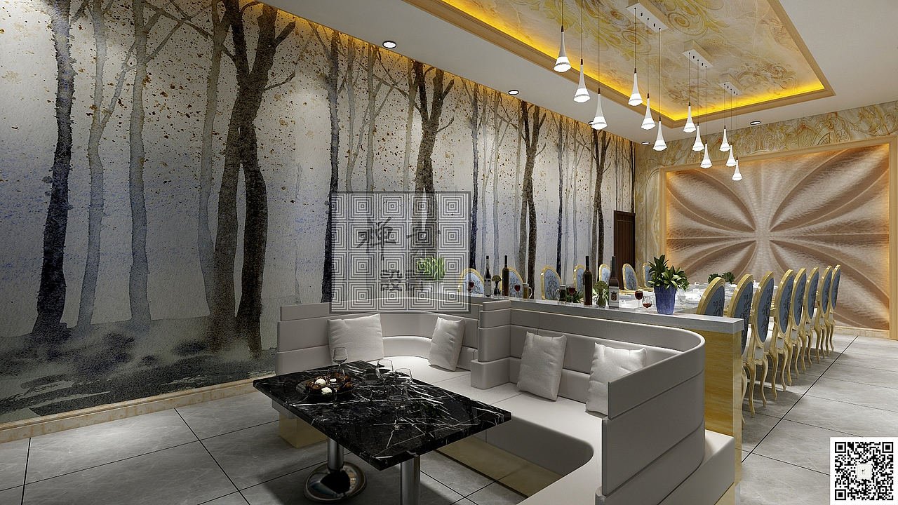 西域自助小火锅店（图ZMTE1MzQ4NTg4） - 家装设计 - 站酷设计师禅業原创素材 - 站酷ZCOOL