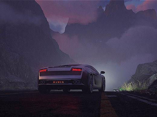 车和山脉（个人主页-ZNTE3NTcyMzY=） - 场景 - 站酷设计师午文原创素材 - 站酷ZCOOL