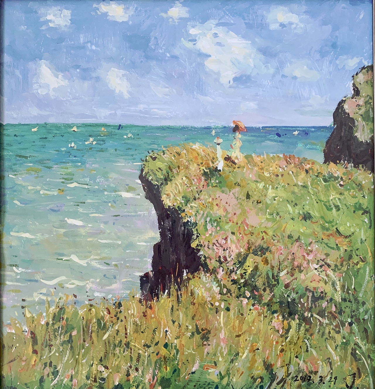 【莫奈作品临摹】水粉画