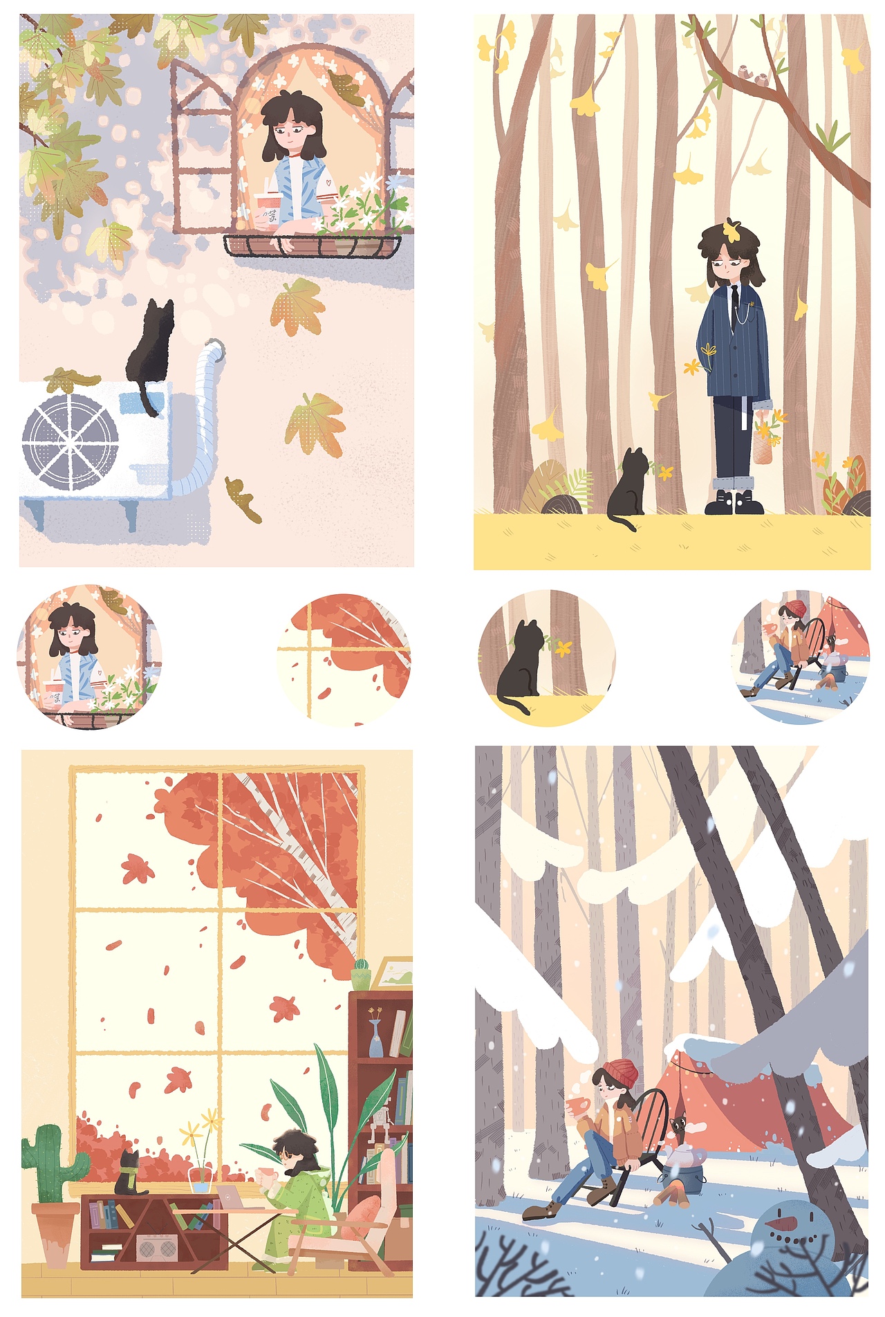 2021插画练习总结（图ZMjg1MTA2NDM2） - 商业插画 - 站酷设计师盒砸1原创素材 - 站酷ZCOOL