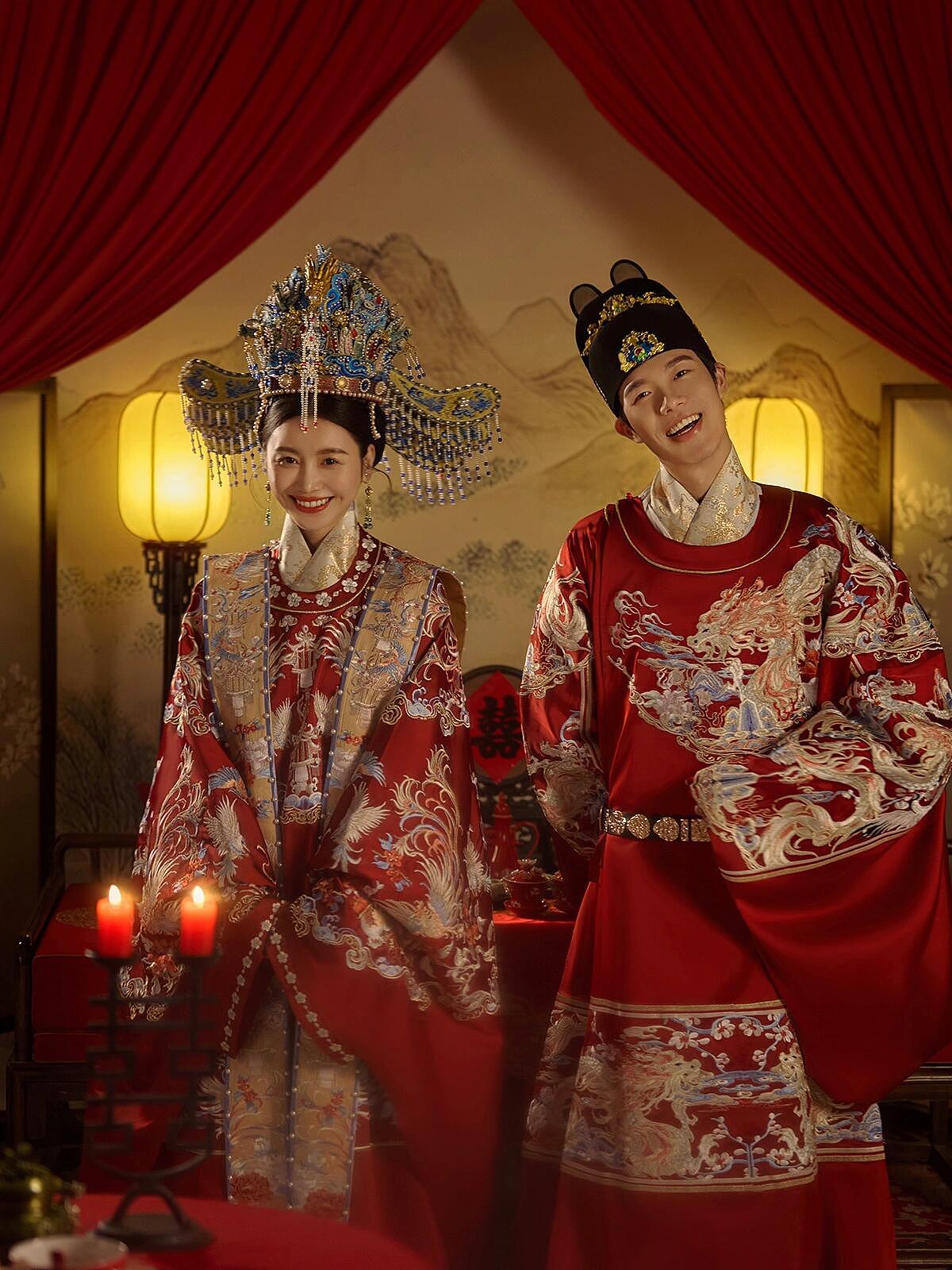 终于拍到了我心心念念的汉服婚纱照啦