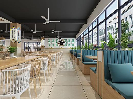 员工食堂效果表现