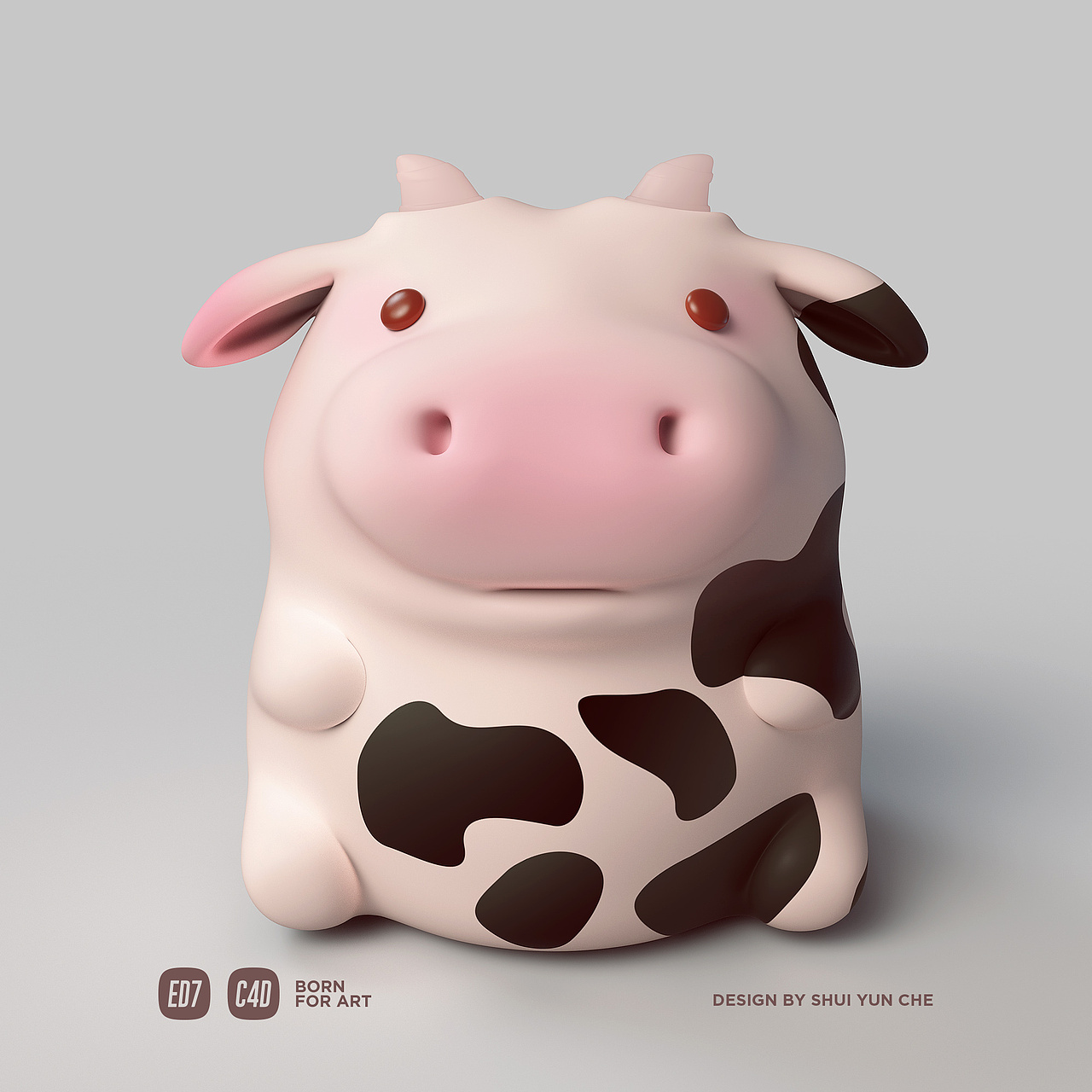 C4D视觉动物玩偶系列