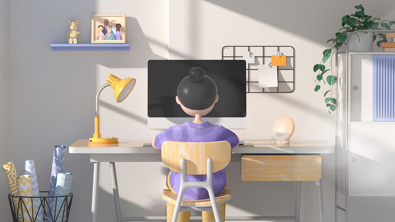 C4D动态设计 丨 唤醒闹钟