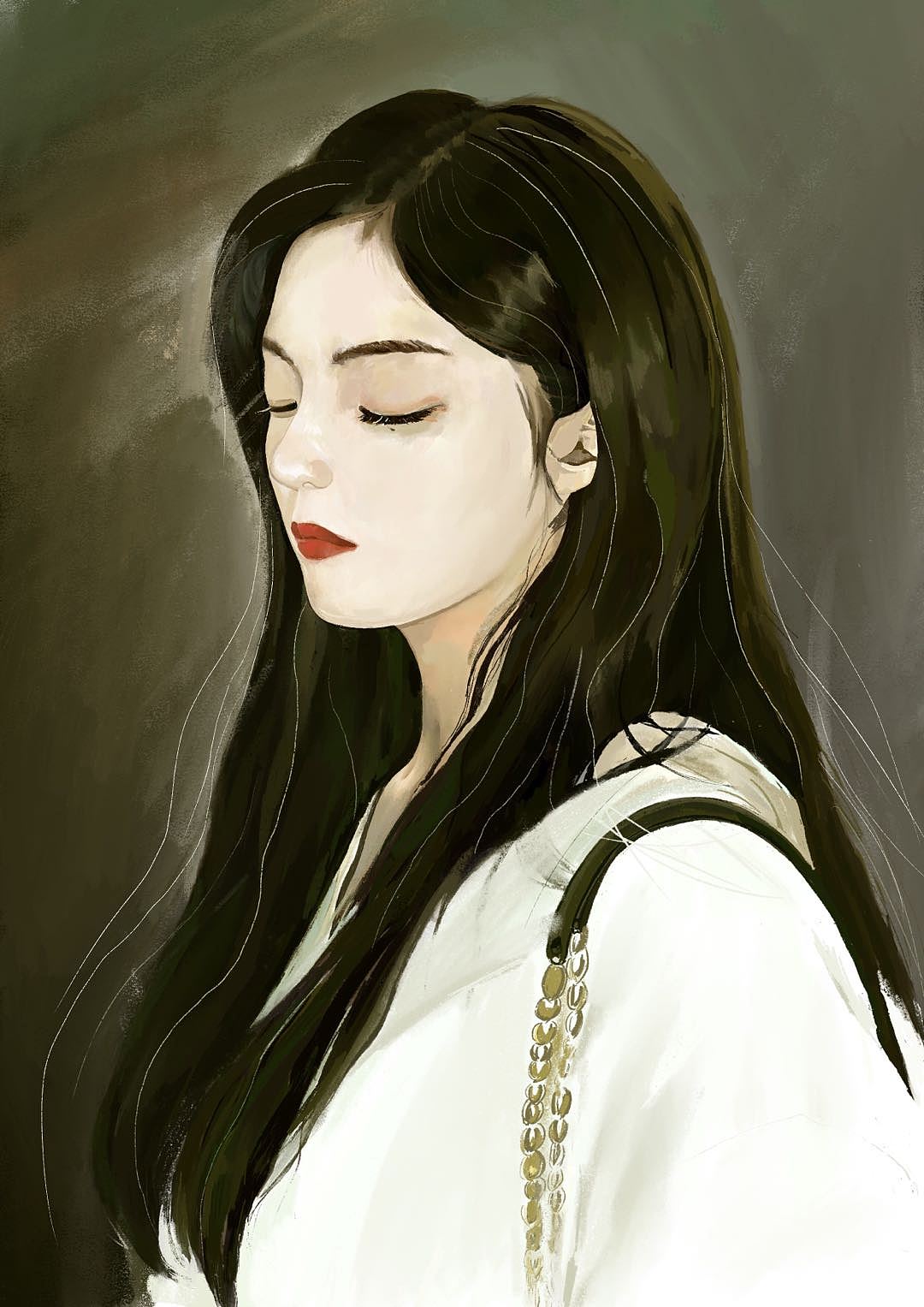 人物插画女|插画|艺术插画|z691818526 - 原创作品 - 站酷 (zcool)