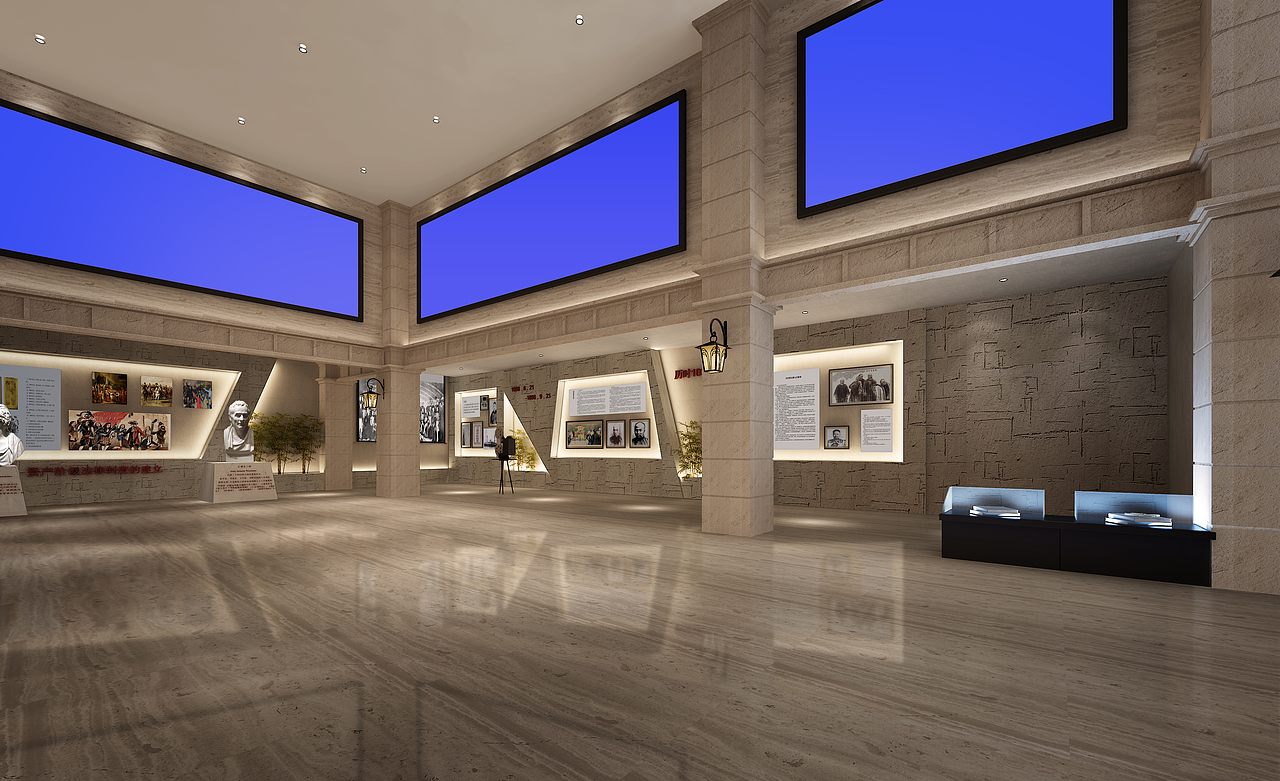 郑州党建展厅装修河南党建展厅装修公司天恒装饰（图ZMTY1NDEzOTYw） - 家装设计 - 站酷设计师tianh18738185869原创素材 - 站酷ZCOOL