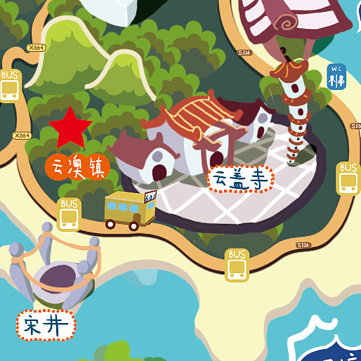 汕头碧桂园·云海 南澳岛 地图插画