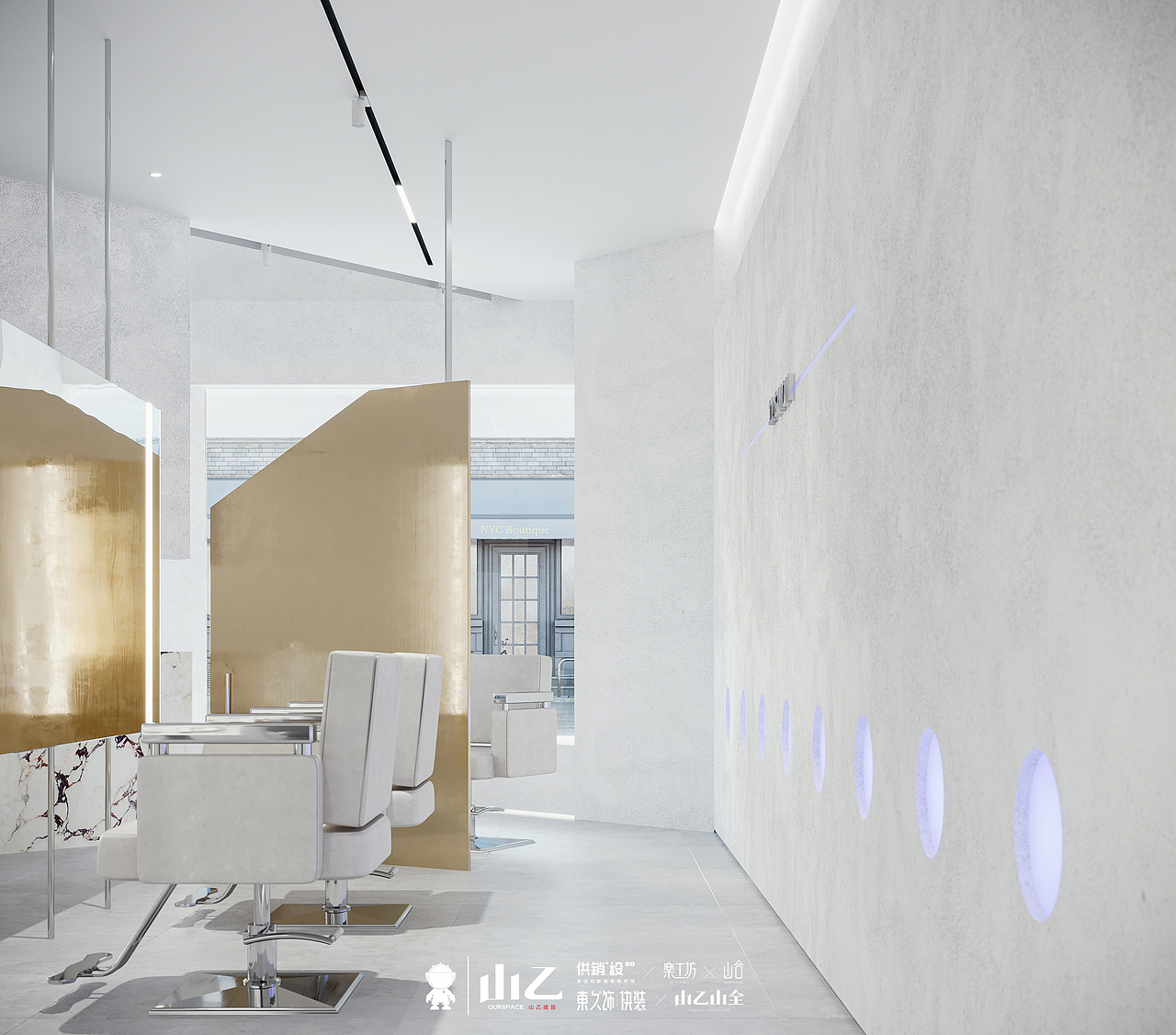山乙商业空间设计|美发店
