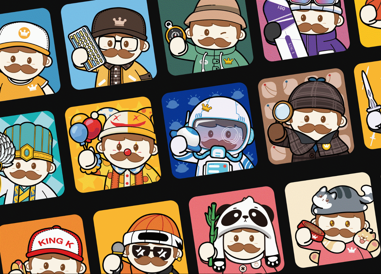 K小皇 [童真梦想]系列盲盒头像数字藏品（图ZMzUxNjgwNDI4） - 商业插画 - 站酷设计师煎饼MAX原创素材 - 站酷ZCOOL