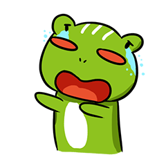 绿青蛙打拳表情包gif图片