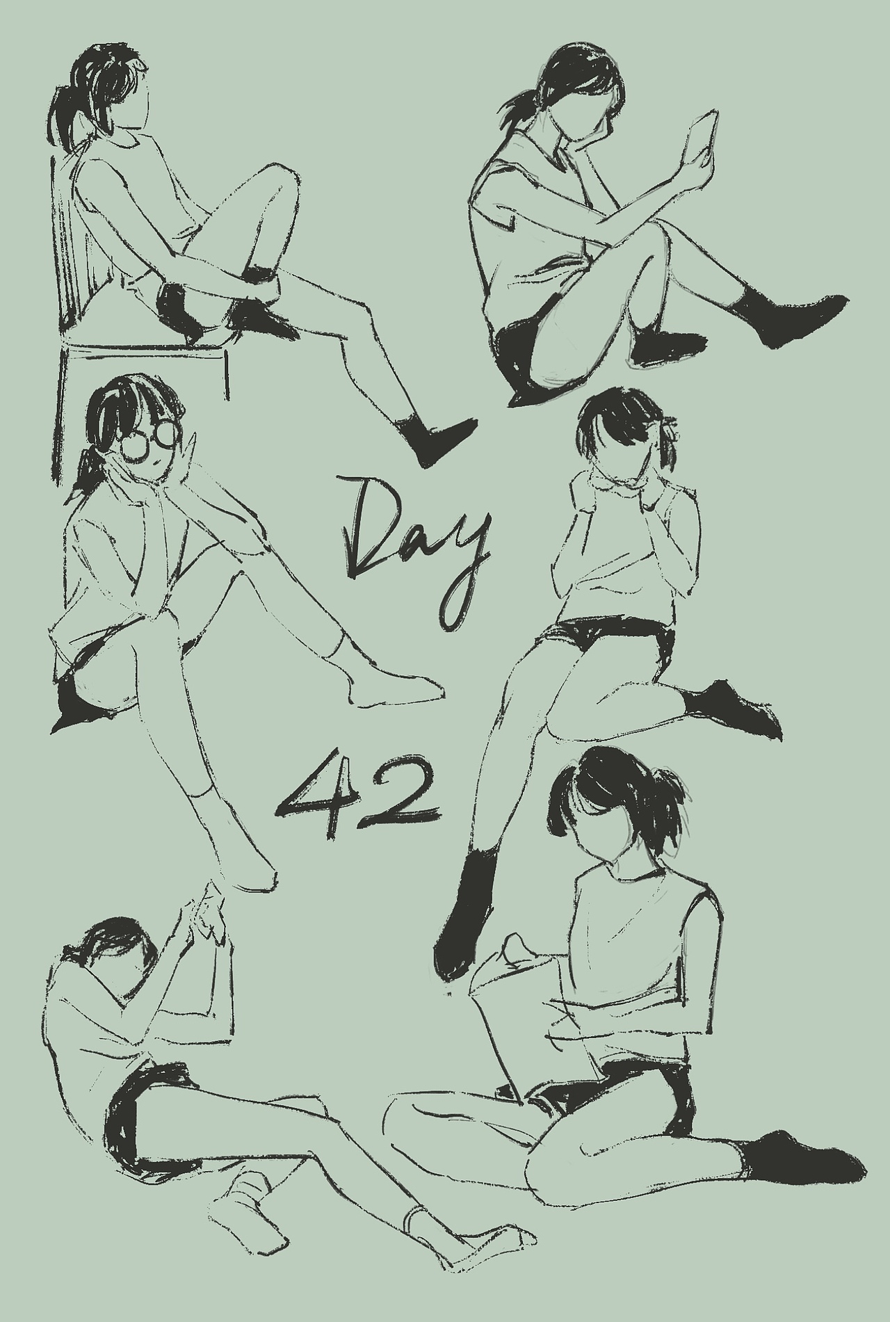 速寫day42（圖ZMjk2NzQxMjEy） - 創(chuàng)作習(xí)作 - 站酷設(shè)計(jì)師蔚蔚風(fēng)楚原創(chuàng)素材 - 站酷ZCOOL