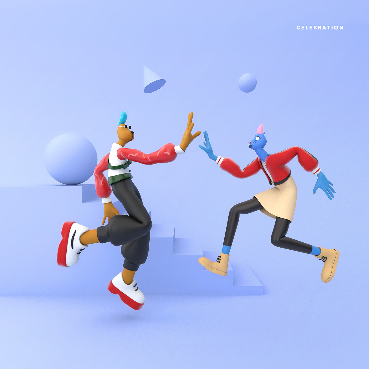 3D卡通角色练（图ZMTc1MTMzNjA4） - 人物/生物 - 站酷设计师littleqiaor原创素材 - 站酷ZCOOL