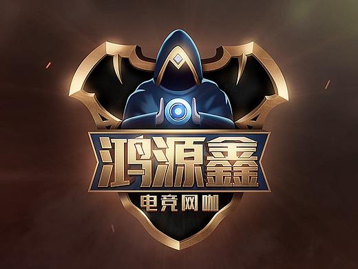 英雄联盟风格网吧logo设计