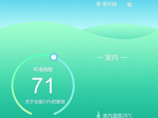 空气净化器手机UI