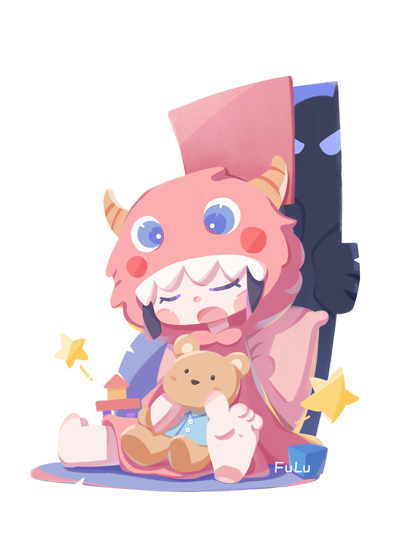 《琳琳的冒险》系列（图ZMzAxODE3MzQ4） - 儿童插画 - 站酷设计师Fulu福禄原创素材 - 站酷ZCOOL