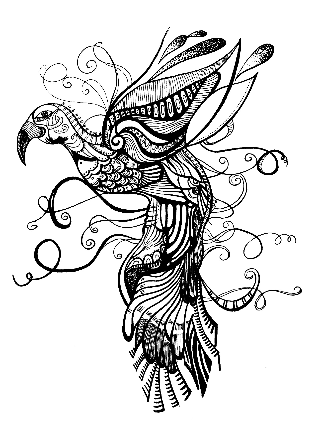 黑白插画小集02