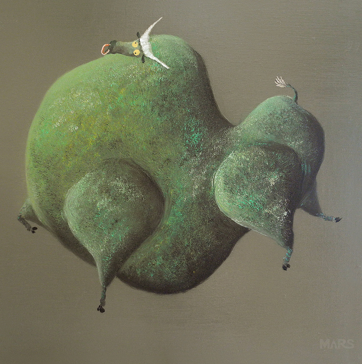 李旦晶《十二者相·丑牛》（图ZMTgyNTExNDI4） - 绘画 - 站酷设计师火星艺术商业策划原创素材 - 站酷ZCOOL