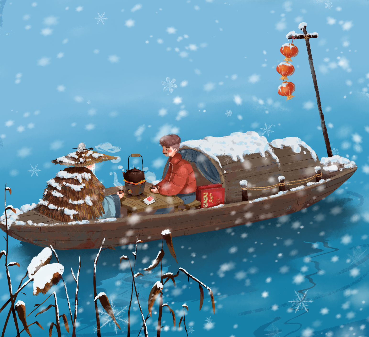 大雪|插画|商业插画|麦麦子_ - 原创作品 - 站酷 (zcool)