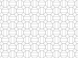 Honeycomb seamless hexagons pattern