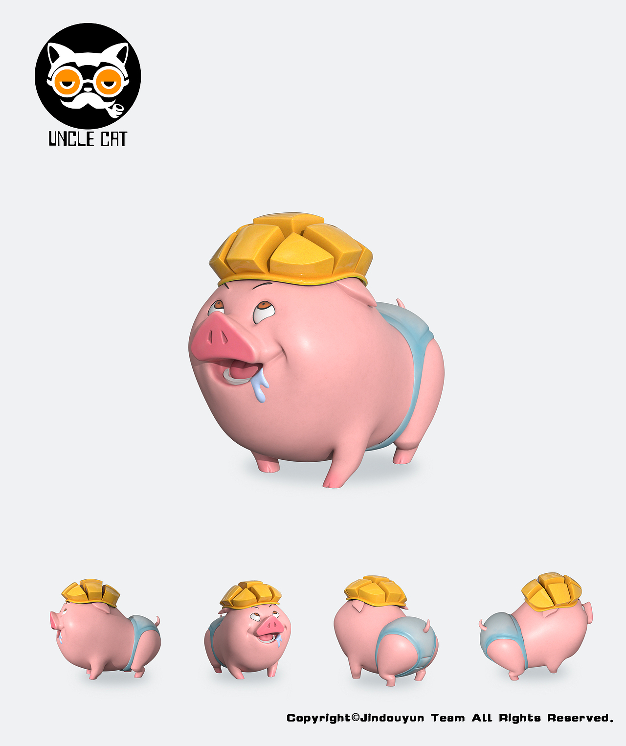 猫大爷UNCLECAT 朱小宝 水果猪系列 潮玩 摆件 模玩