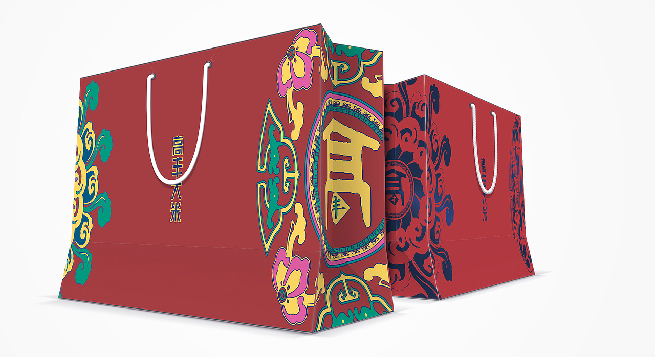 高丰大米包装效果图