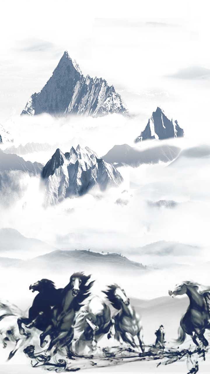 奔腾（图ZMzY0Mzg2NDg=） - 图案 - 站酷设计师猫二宝原创素材 - 站酷ZCOOL