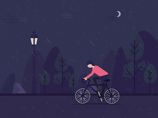 小人骑车(动效)