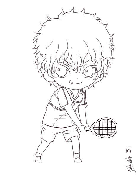 卡通动漫人物勾线练习15