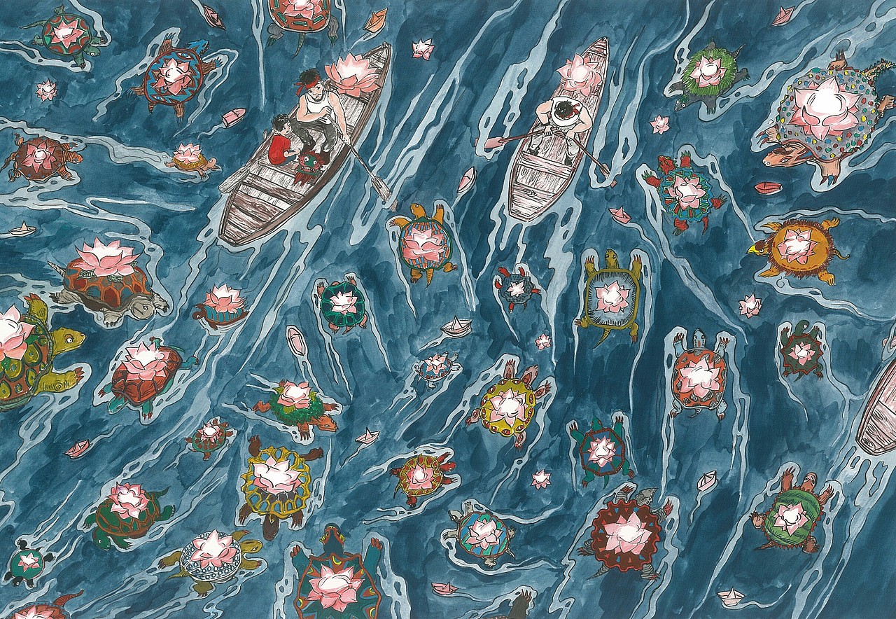 中元节 主题插画 作品一组(⊙o⊙)（图ZODY5NTU2NDQ=） - 儿童插画 - 站酷设计师绅士帽子原创素材 - 站酷ZCOOL