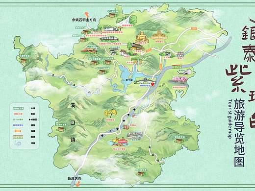 乡镇手绘地图怎么画？