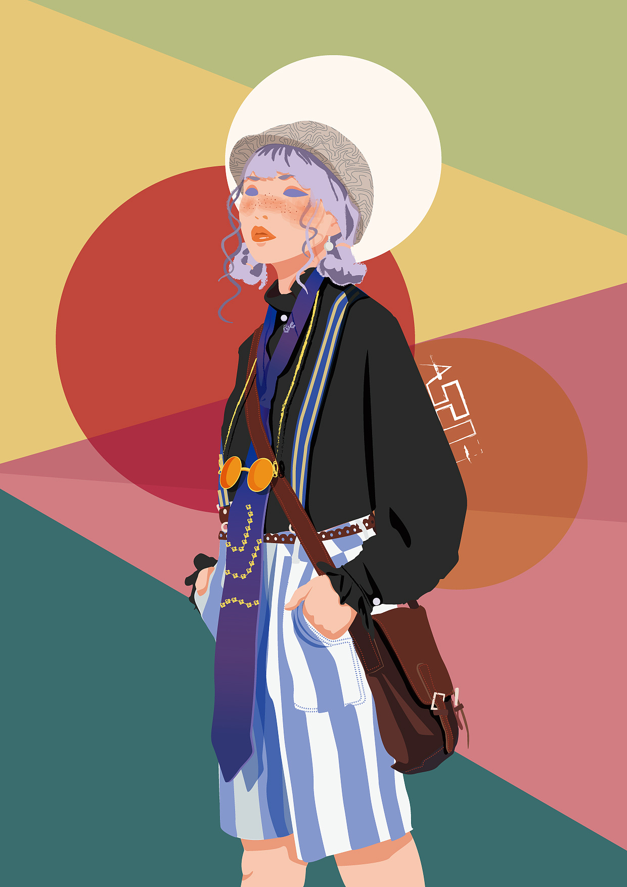 酷酷女孩|插画|插画习作|王大霜as2o3 - 原创作品 - 站酷 (zcool)