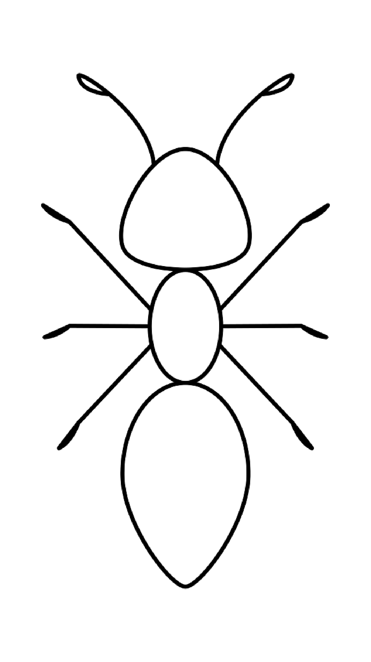 蚂蚁简笔画