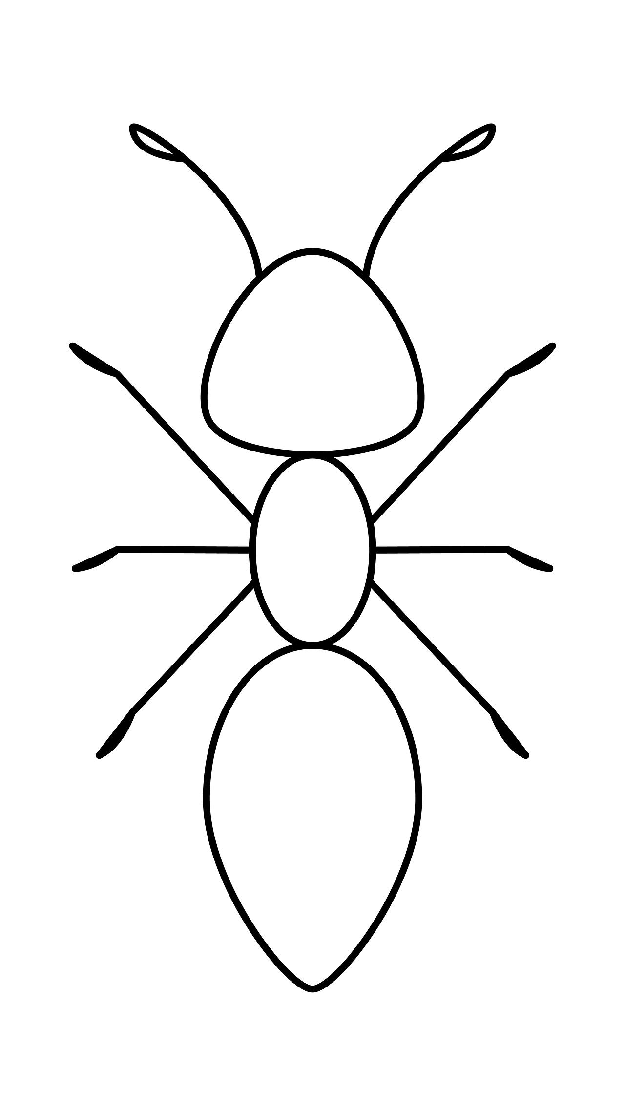 蚂蚁简笔画